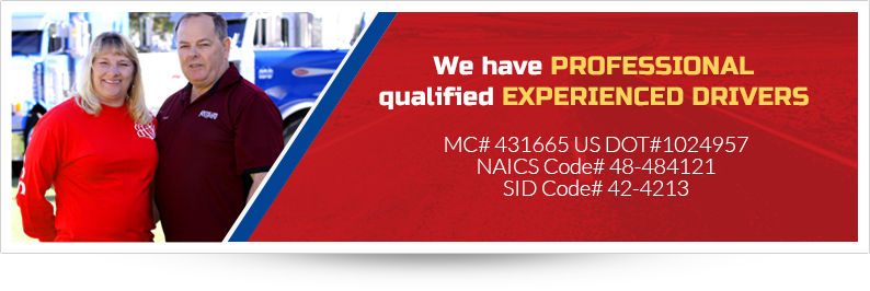 We have professional, qualified, experienced drivers